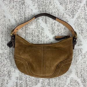 Reserved (Melissa) COACH Brown Suede Hobo Bag